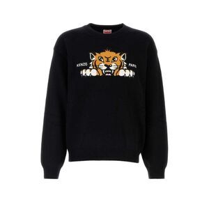 KENZO Tiger Crewneck Sweater Men BLACK Sweaters & Cardigans